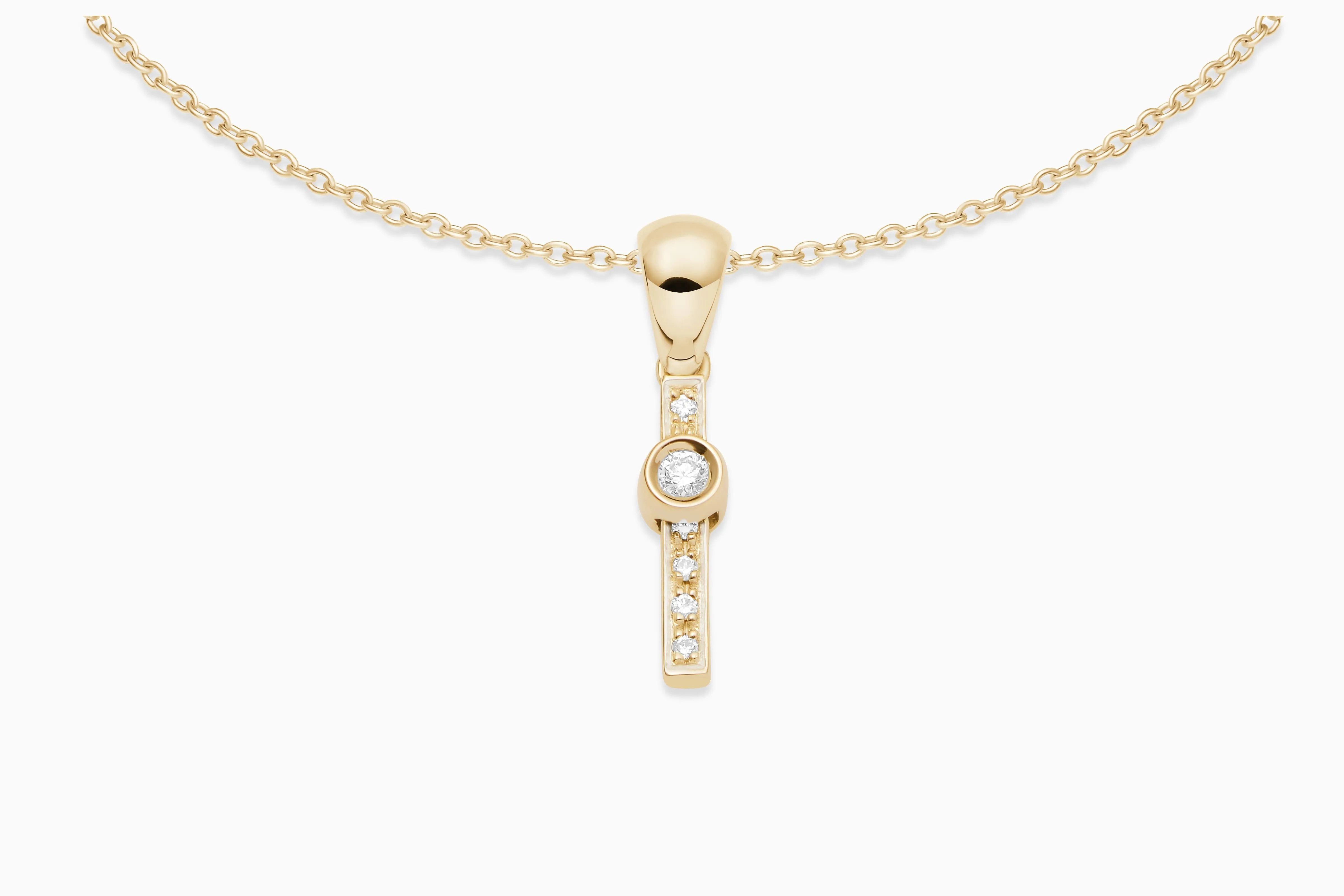 Joujou Diamond Initial Necklace