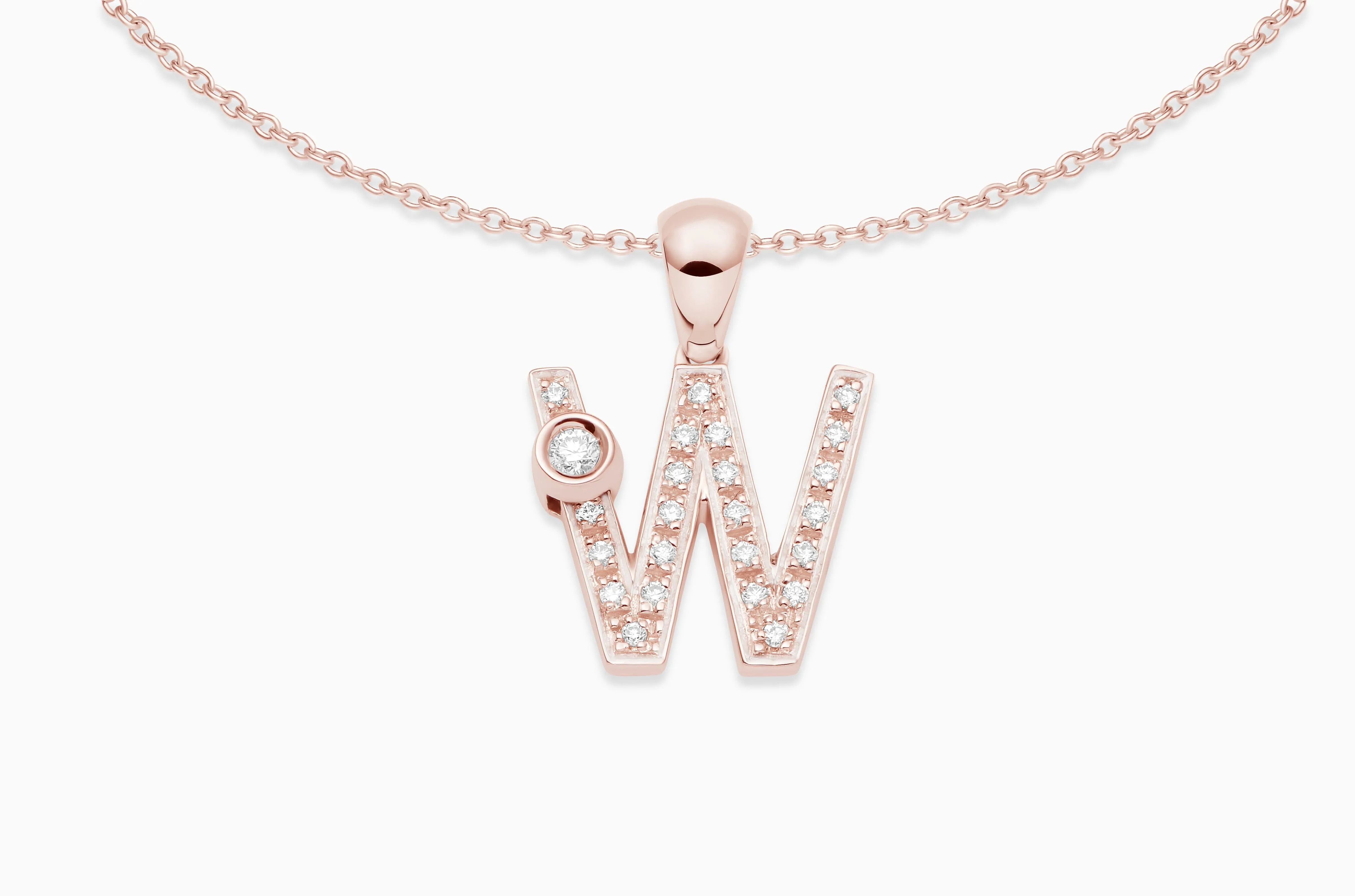 Joujou Diamond Initial Necklace