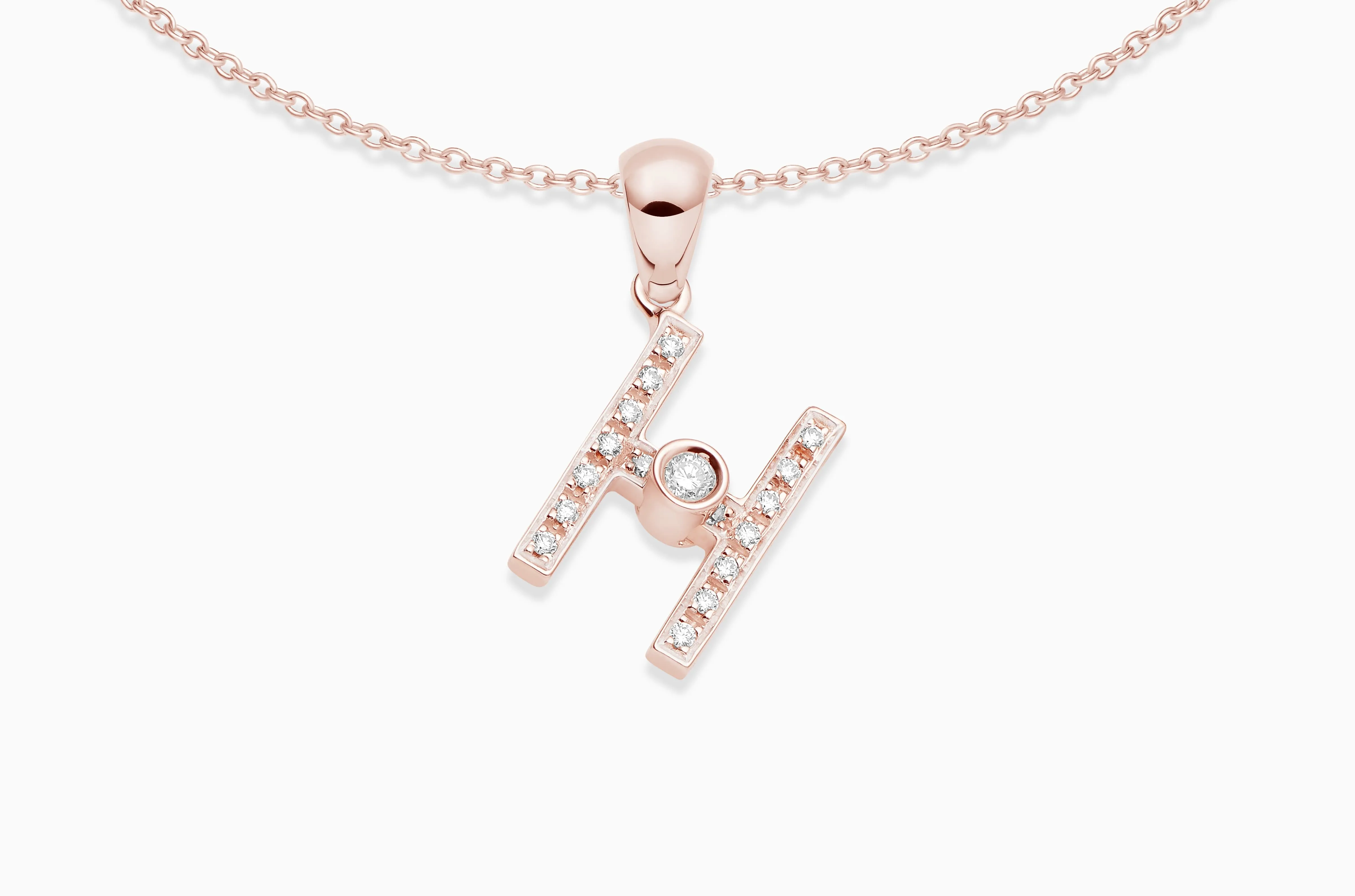 Joujou Diamond Initial Necklace