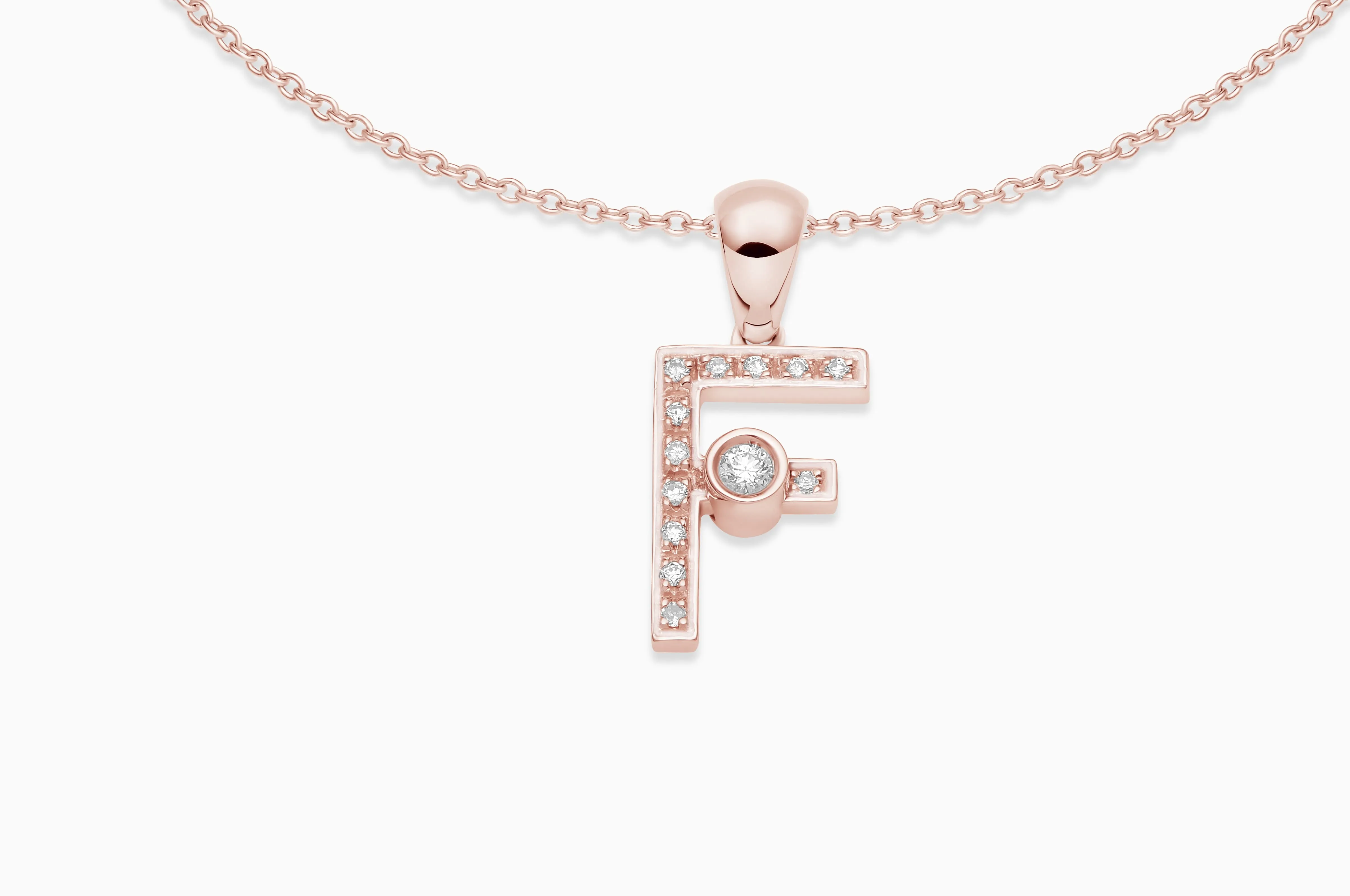 Joujou Diamond Initial Necklace