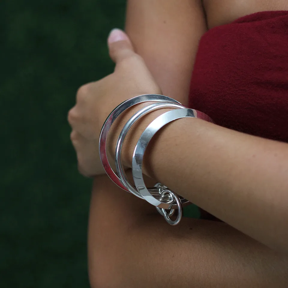 Jupiter Three Link Bangles