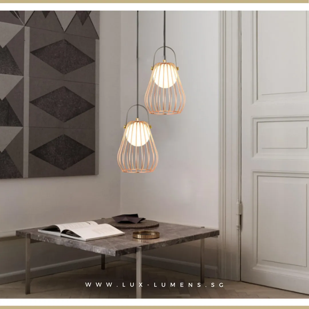 Käfig - Rose Gold Pendant Light