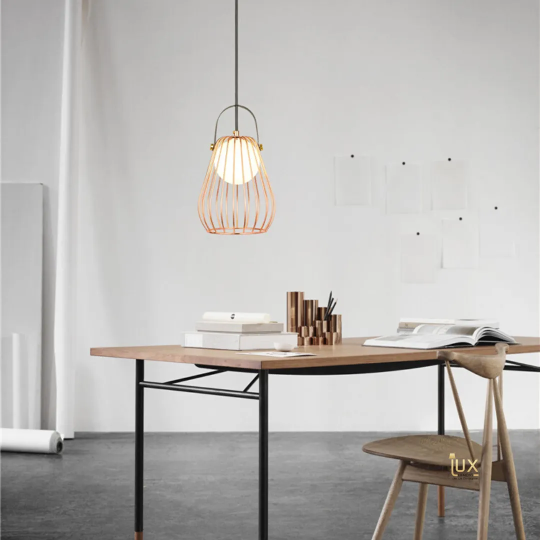 Käfig - Rose Gold Pendant Light