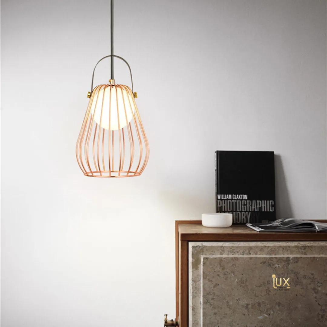 Käfig - Rose Gold Pendant Light