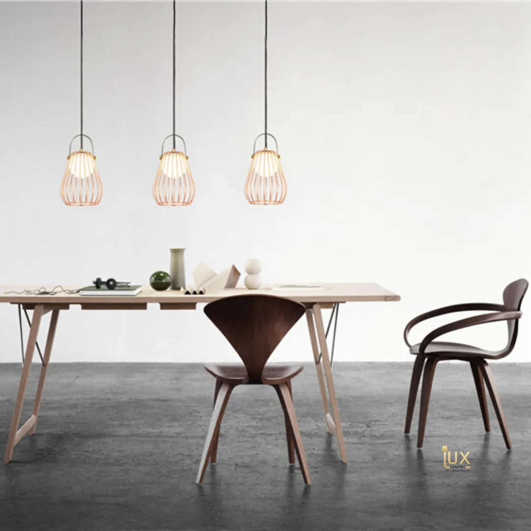 Käfig - Rose Gold Pendant Light