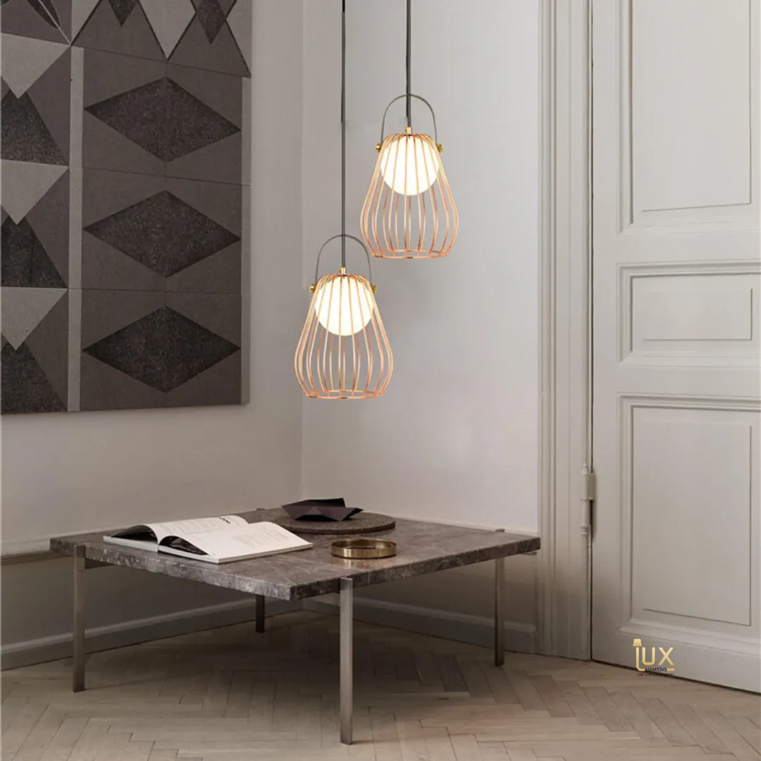 Käfig - Rose Gold Pendant Light