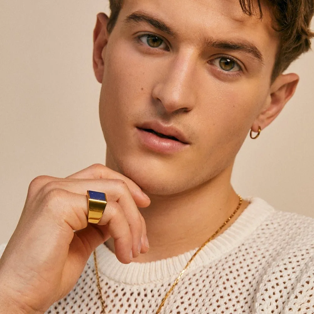 Lapis Signet Ring