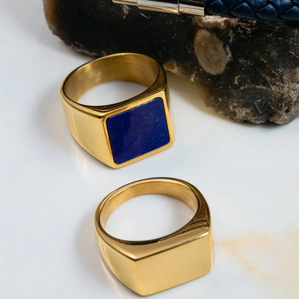 Lapis Signet Ring