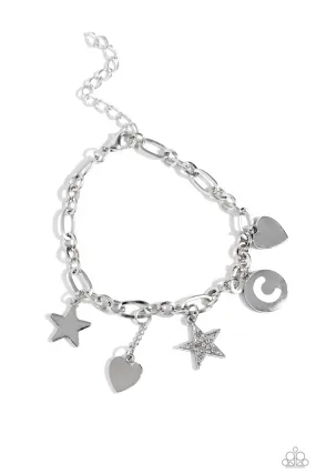 Legacy Letters - White - C Bracelet