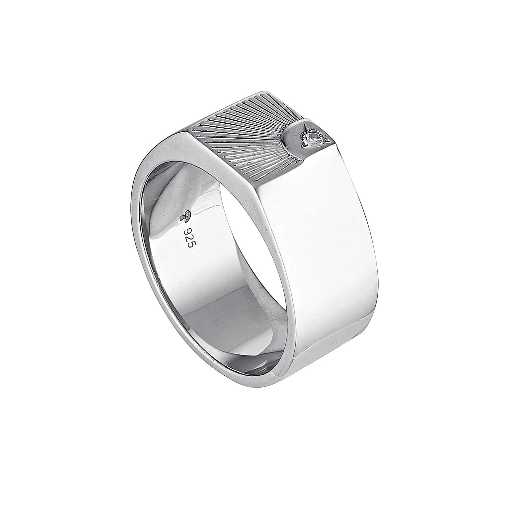 LENNON SIGNET RING - Silver