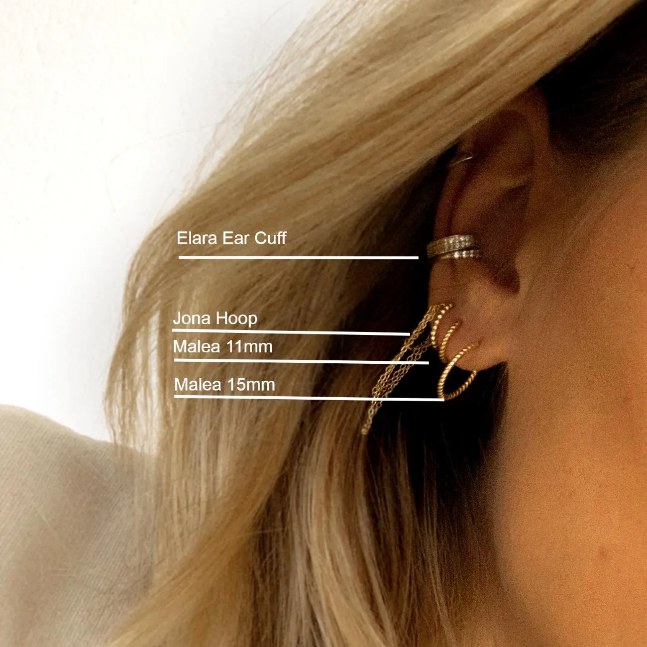 Love Local Malea Hoops 1,1cm