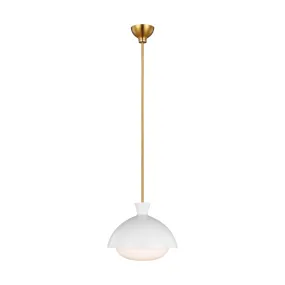 Lucerne 15 in. Pendant Light Matte White finish