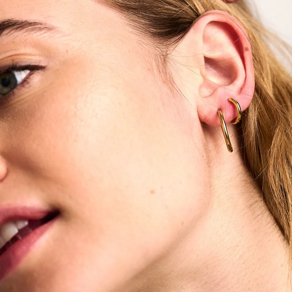LUXE Huggie Hoop Earrings - Gold