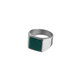 Malachite Signet Ring