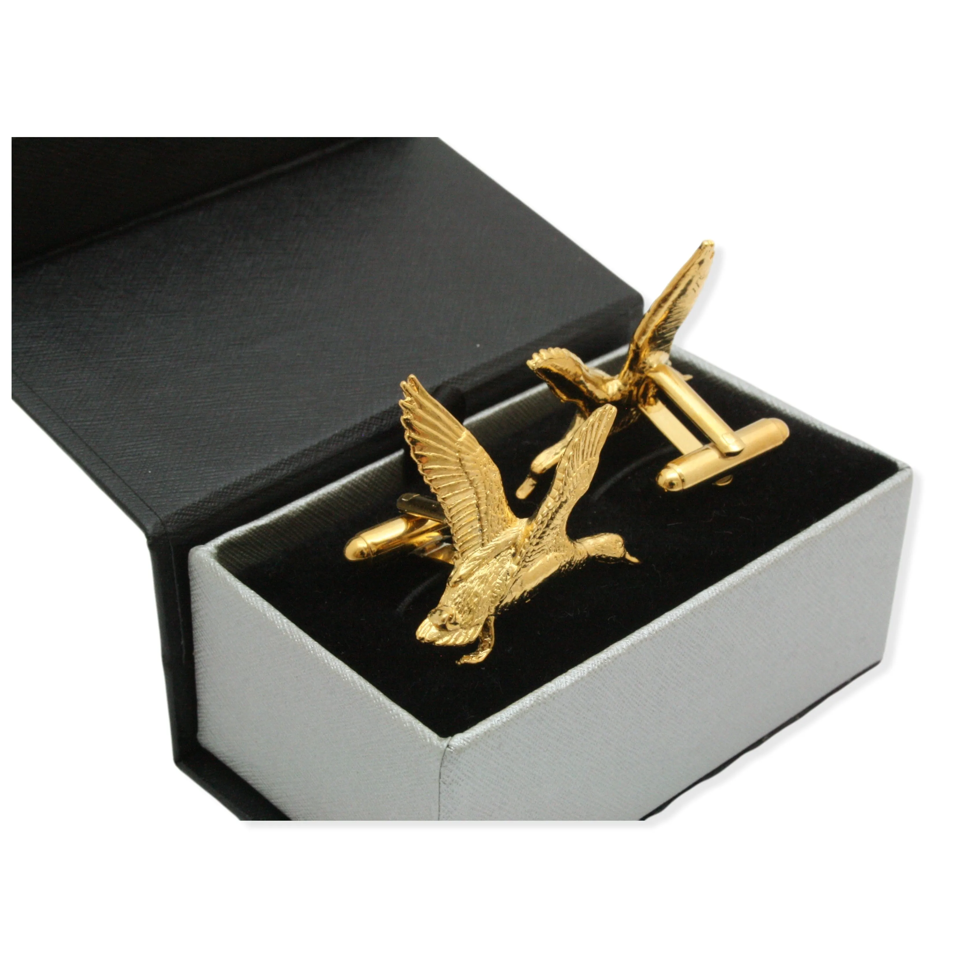 Mallard Duck Gold Plated 22ct Cufflinks