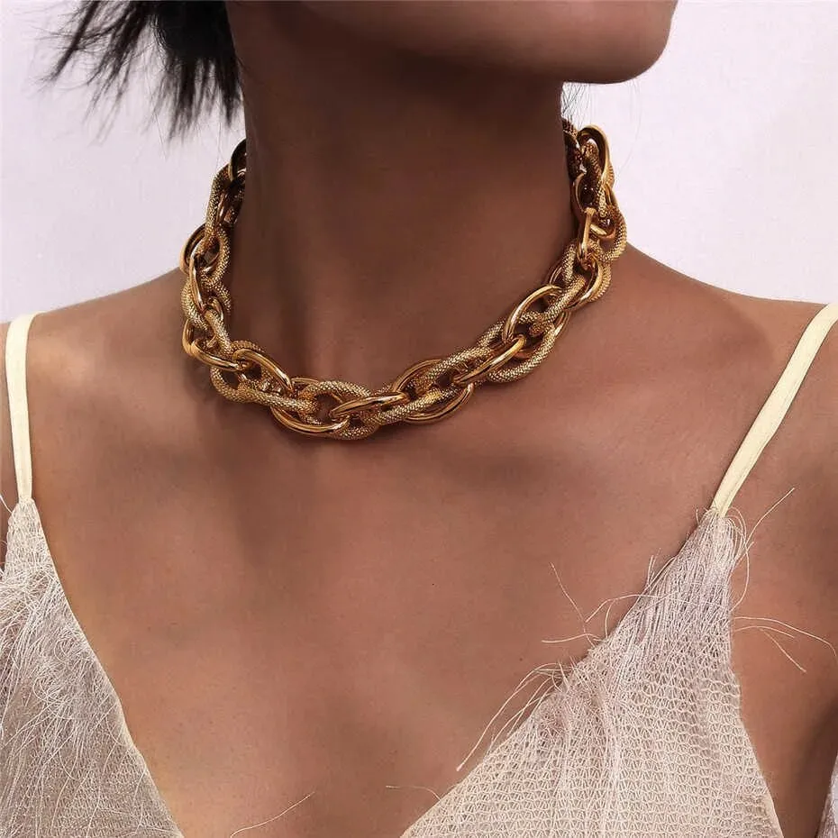 Marilyn Punk Lock Choker Necklace