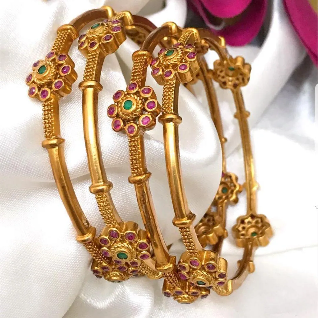 Matte style 4 Set of Bangles