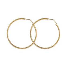 Medium Diamond Cut Creoles