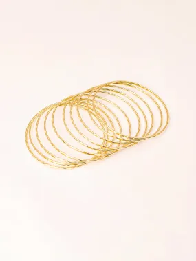 Metallic Bangles Set