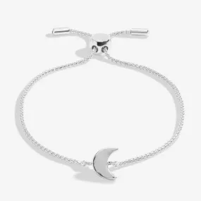 Mini Charms Moon Silver Plated 24.5cm Adjustable Bracelet 7139