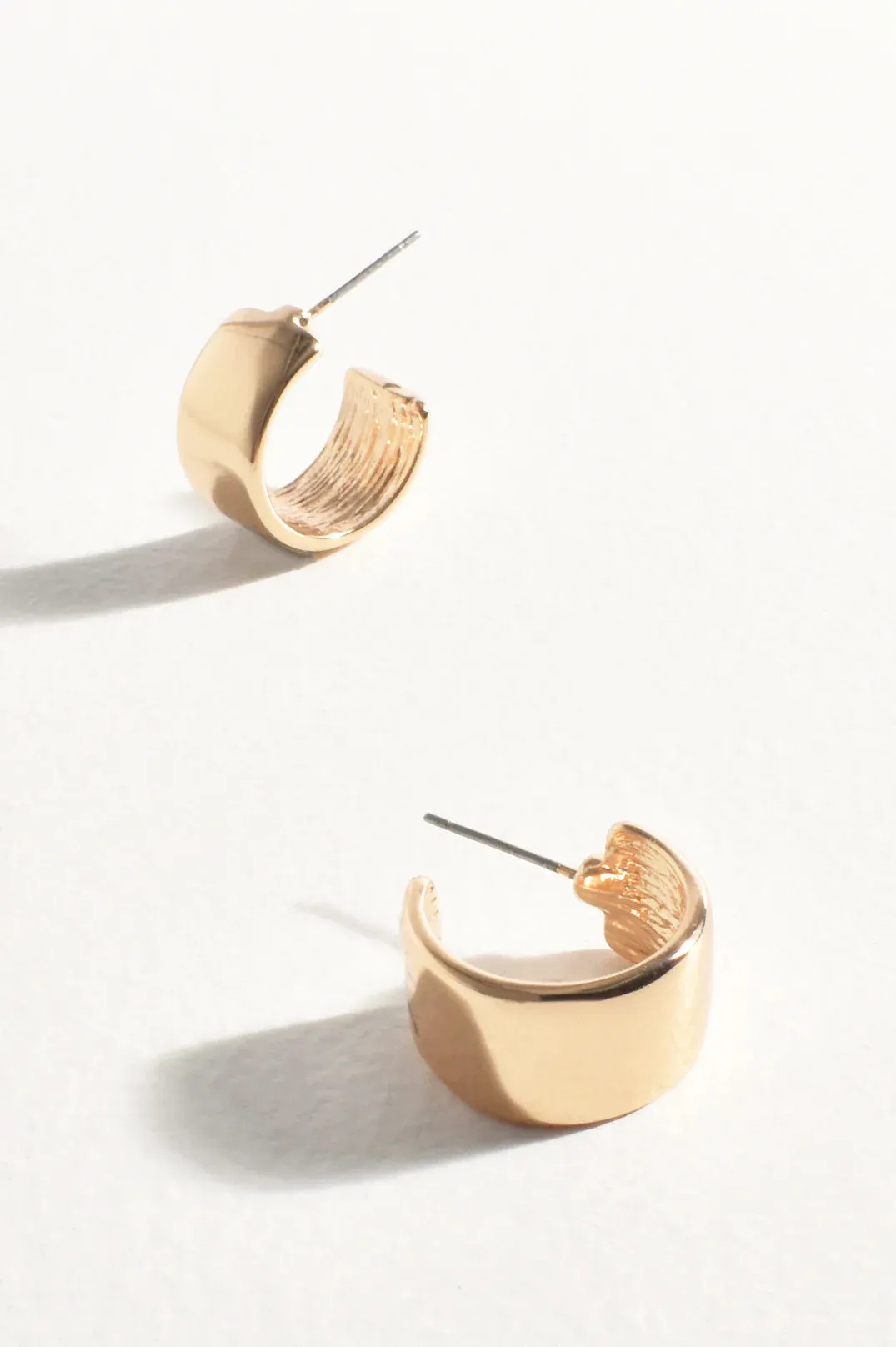 Mini Metal Everyday Hoops Gold