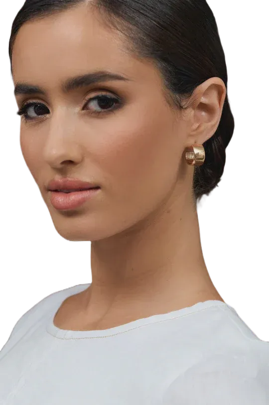 Mini Metal Everyday Hoops Gold