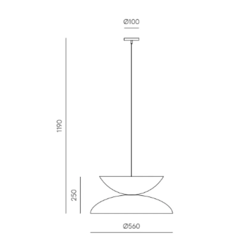 Minimalist Double Disc Pendant