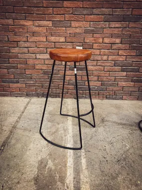 Minimalist Leather bar stool
