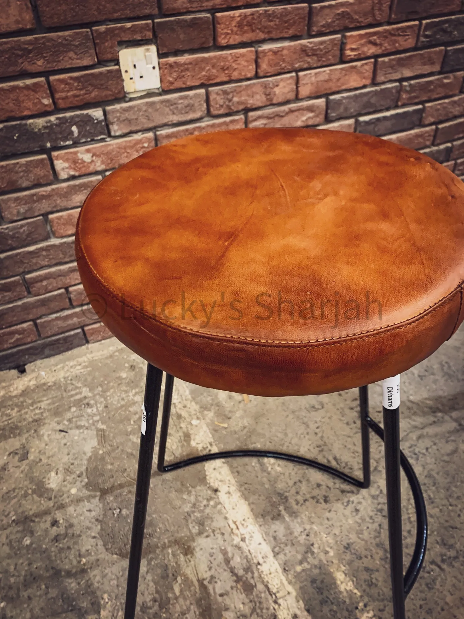 Minimalist Leather bar stool