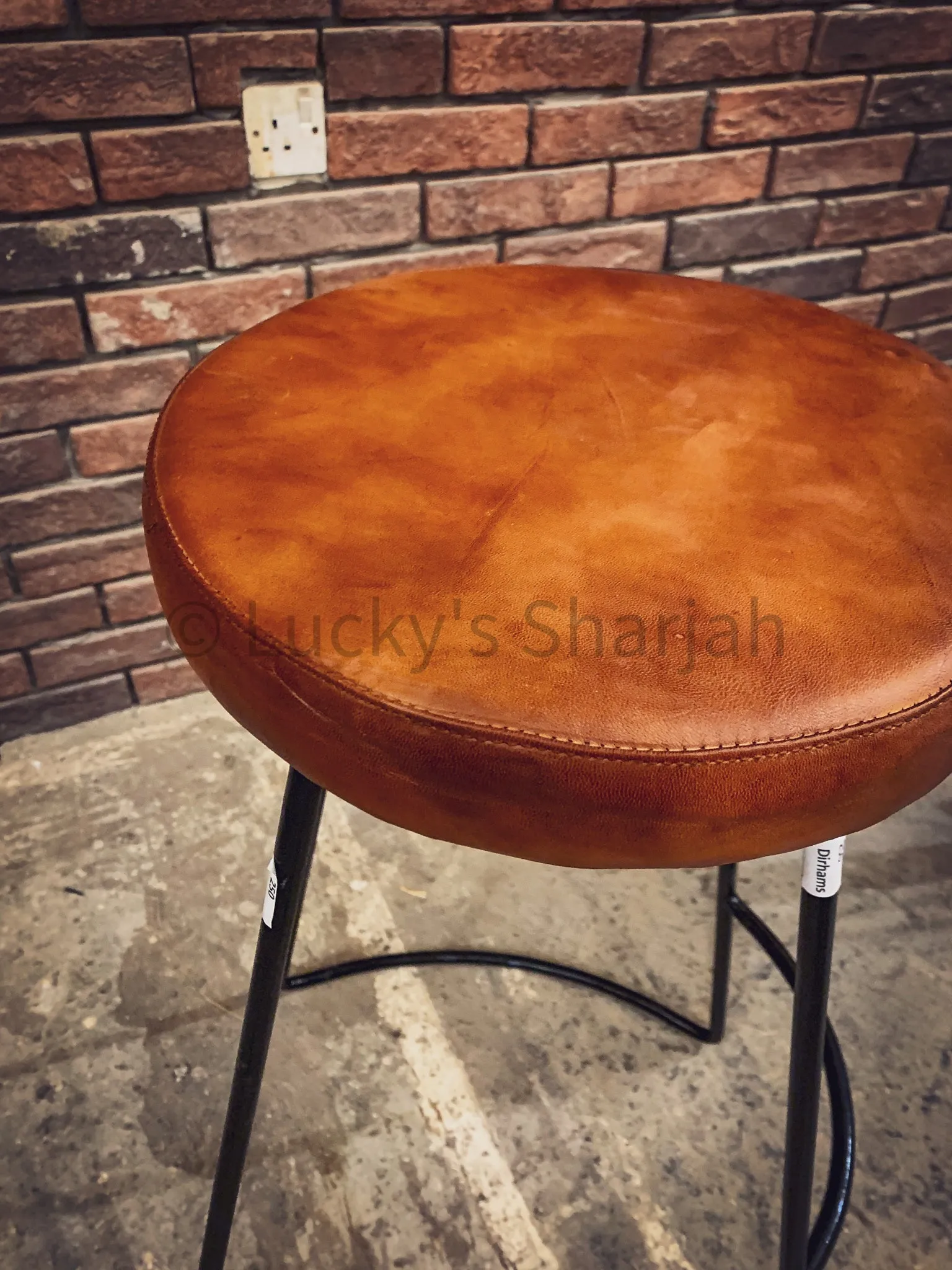 Minimalist Leather bar stool