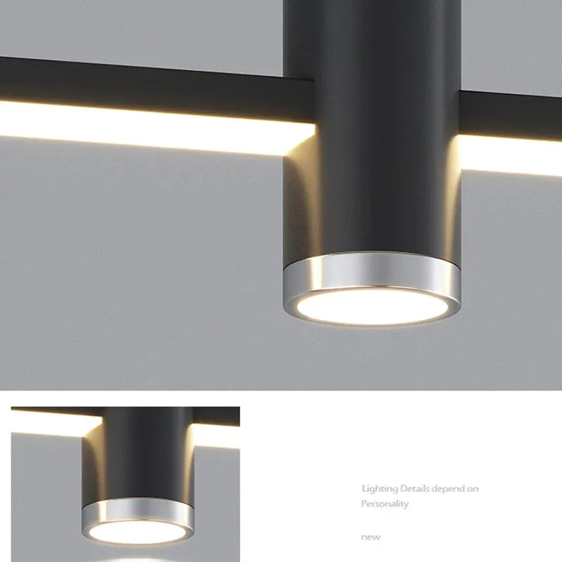 Minimalist Line LED Pendant Lamp for Kitchen Dining Table Restaurant Decor - Mansion