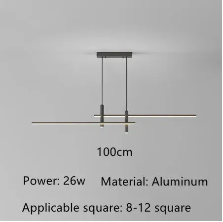 Minimalist Line LED Pendant Lamp for Kitchen Dining Table Restaurant Decor - Mansion