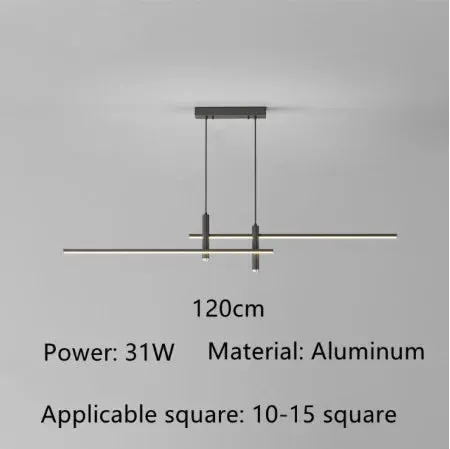 Minimalist Line LED Pendant Lamp for Kitchen Dining Table Restaurant Decor - Mansion