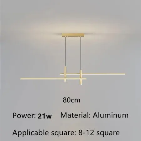 Minimalist Line LED Pendant Lamp for Kitchen Dining Table Restaurant Decor - Mansion