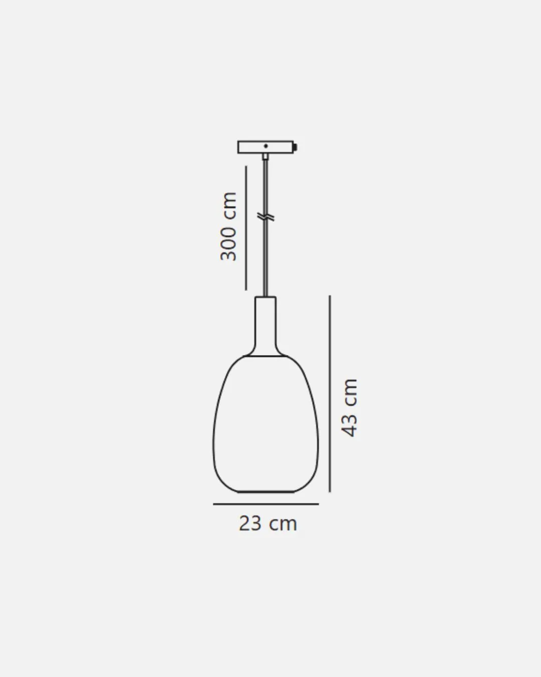 Minimalist Nordic Glass Pendant