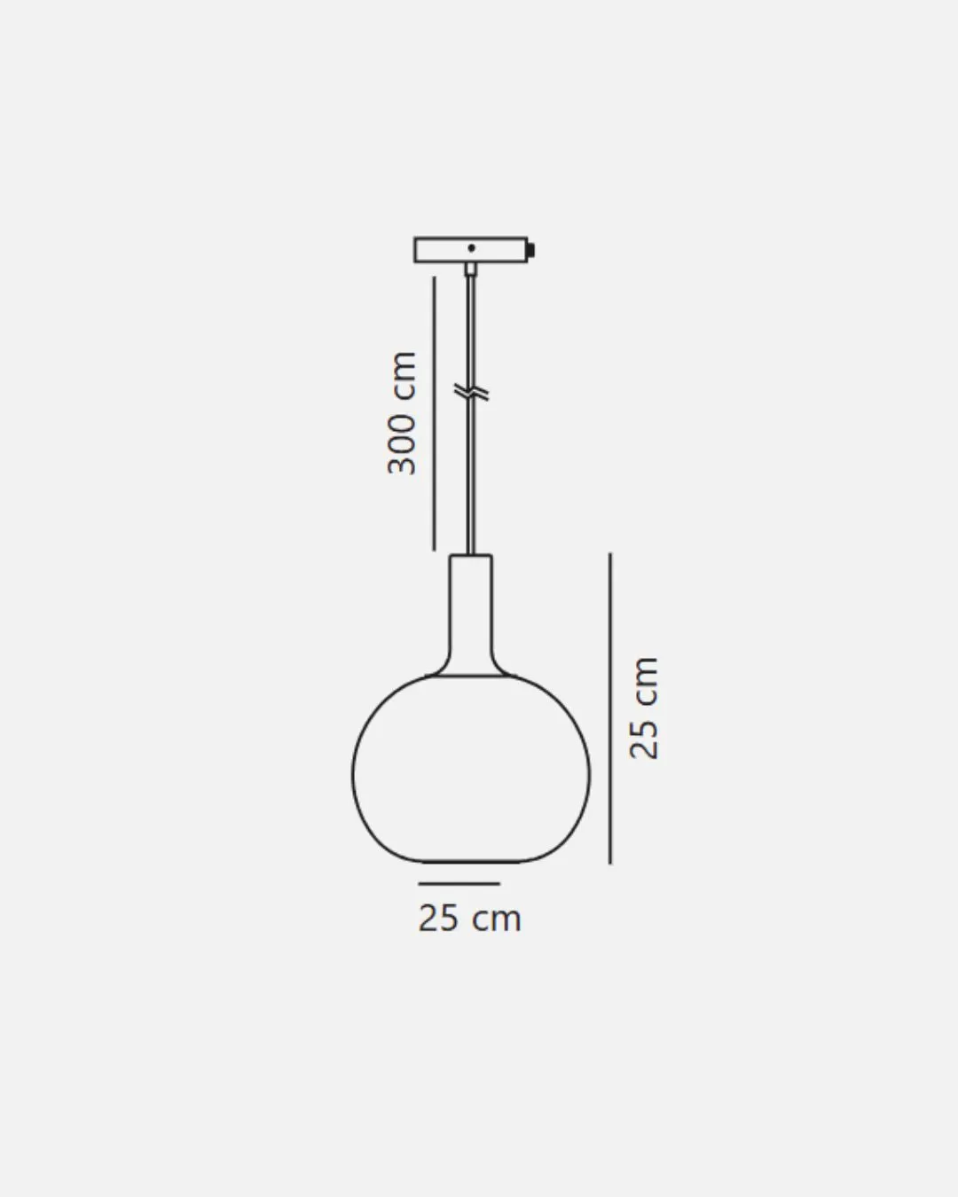 Minimalist Nordic Glass Pendant