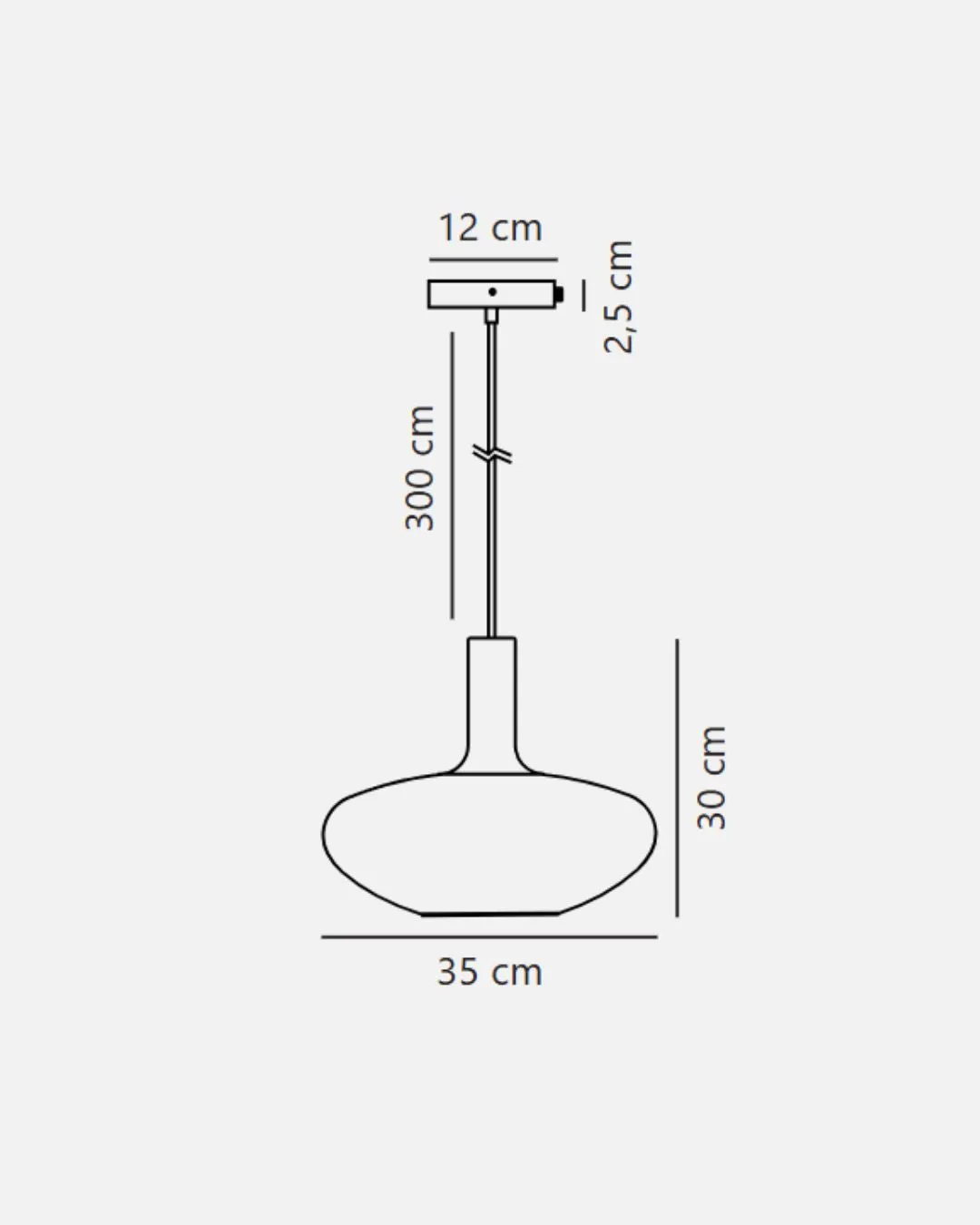 Minimalist Nordic Glass Pendant