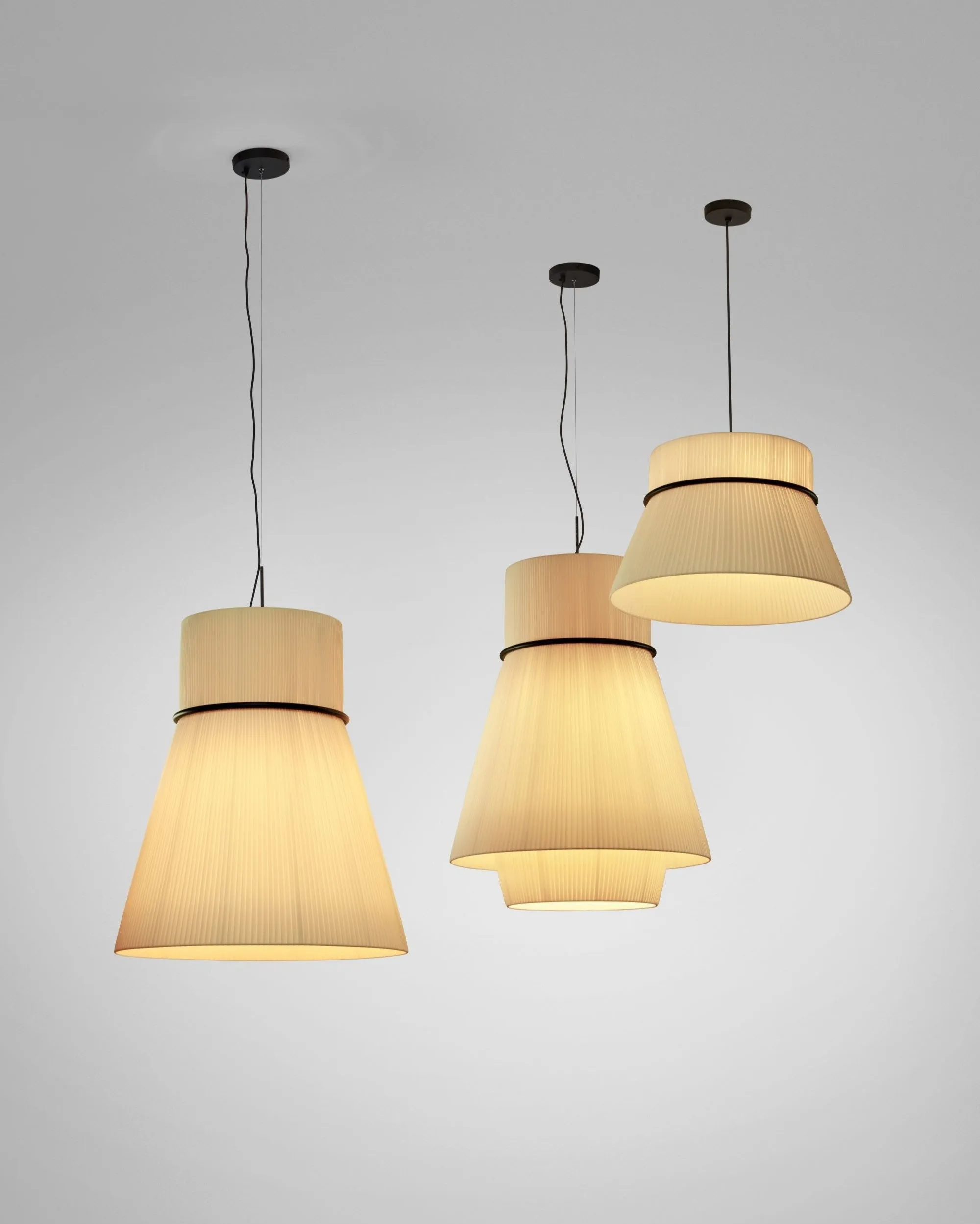 Minimalist Tapered Ribbon Pendant Light
