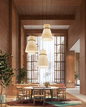 Minimalist Tapered Ribbon Pendant Light