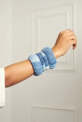 Mix match Denim on Denim Big/Small Bangles 4 Stack