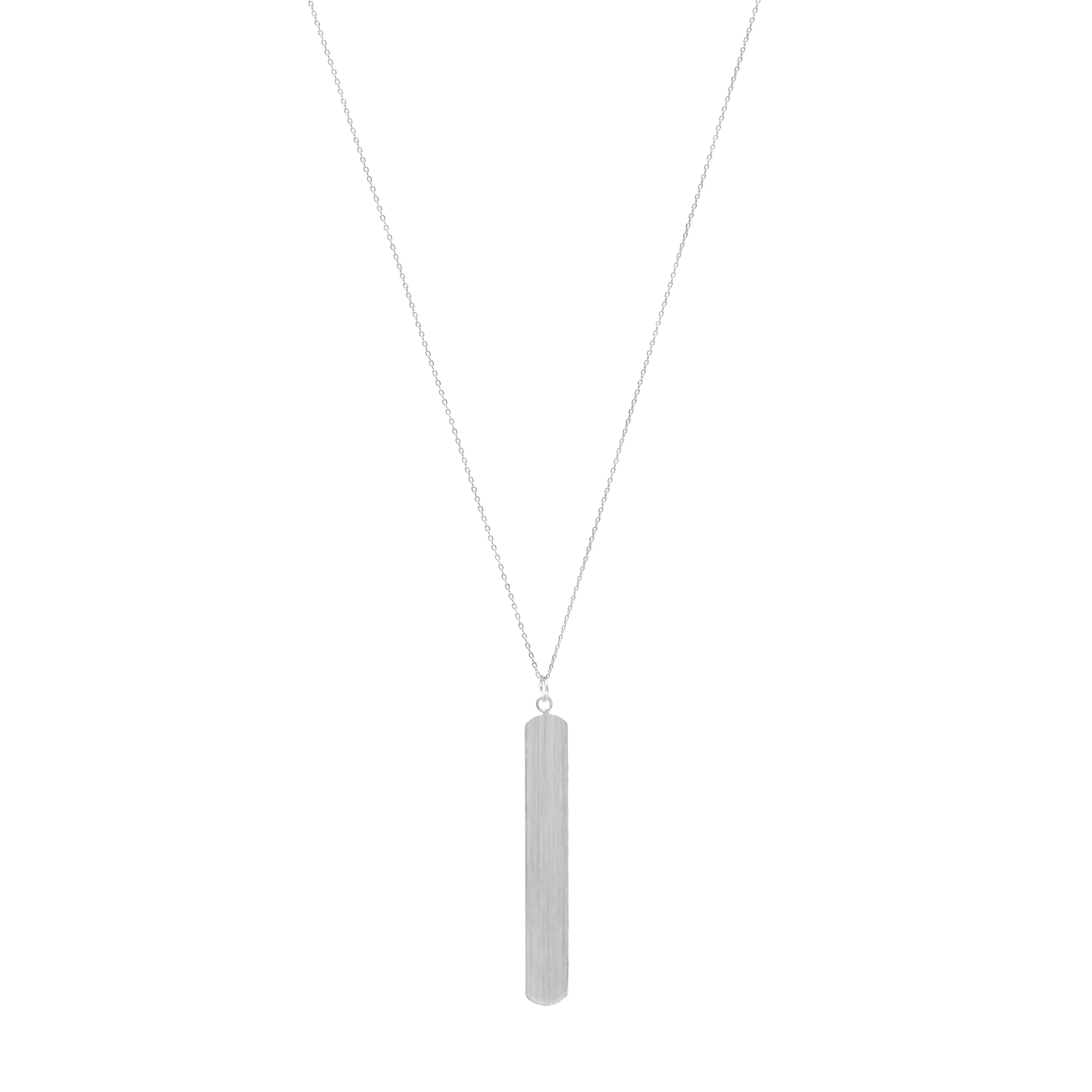 Modern Bar Pendant Long Necklace