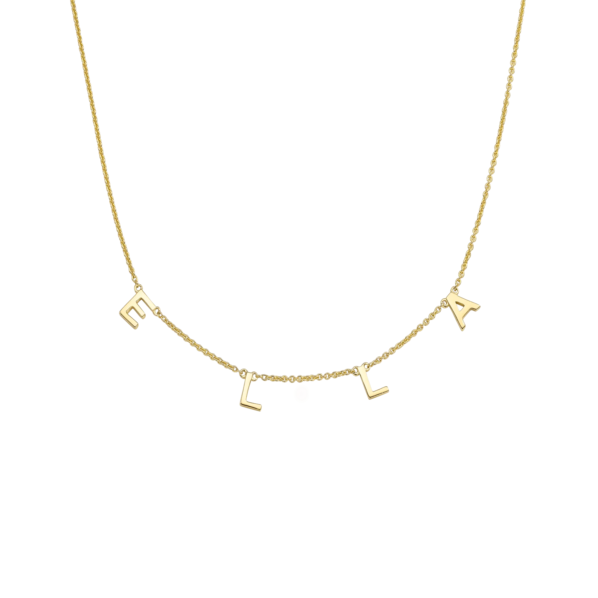 Name Necklace - 14K Rose Gold
