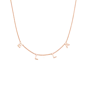 Name Necklace - 14K Rose Gold