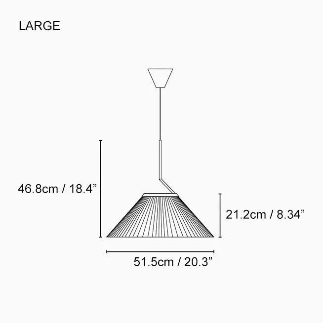 Nobu Pleated Shade Minimalist Pendant Light