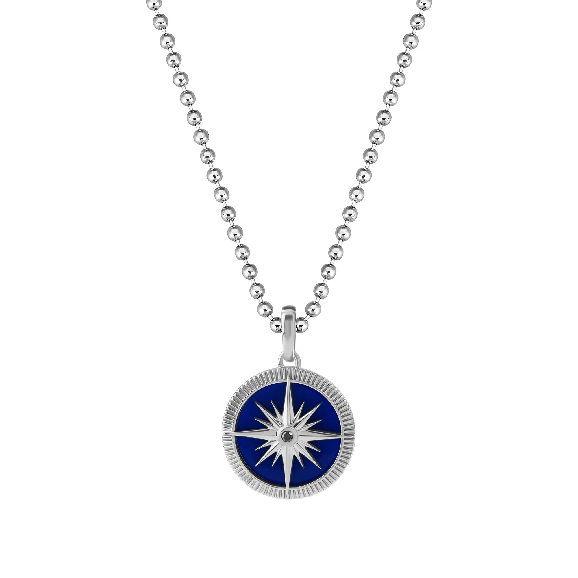 Ocean Compass Pendant in Gold