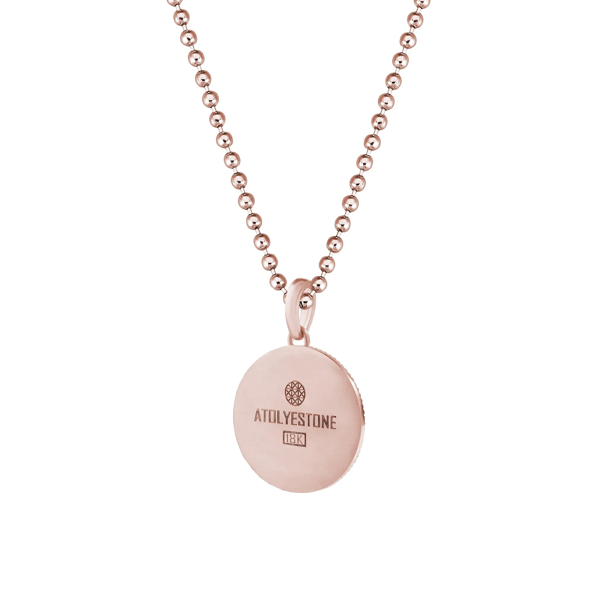 Ocean Compass Pendant in Gold