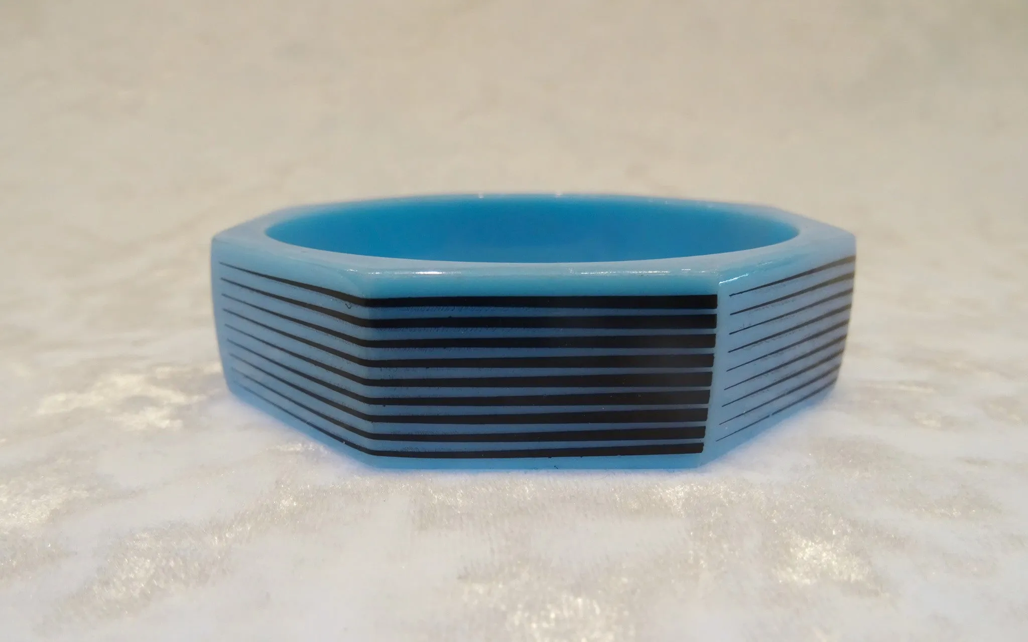Octagon Stripe Bangle