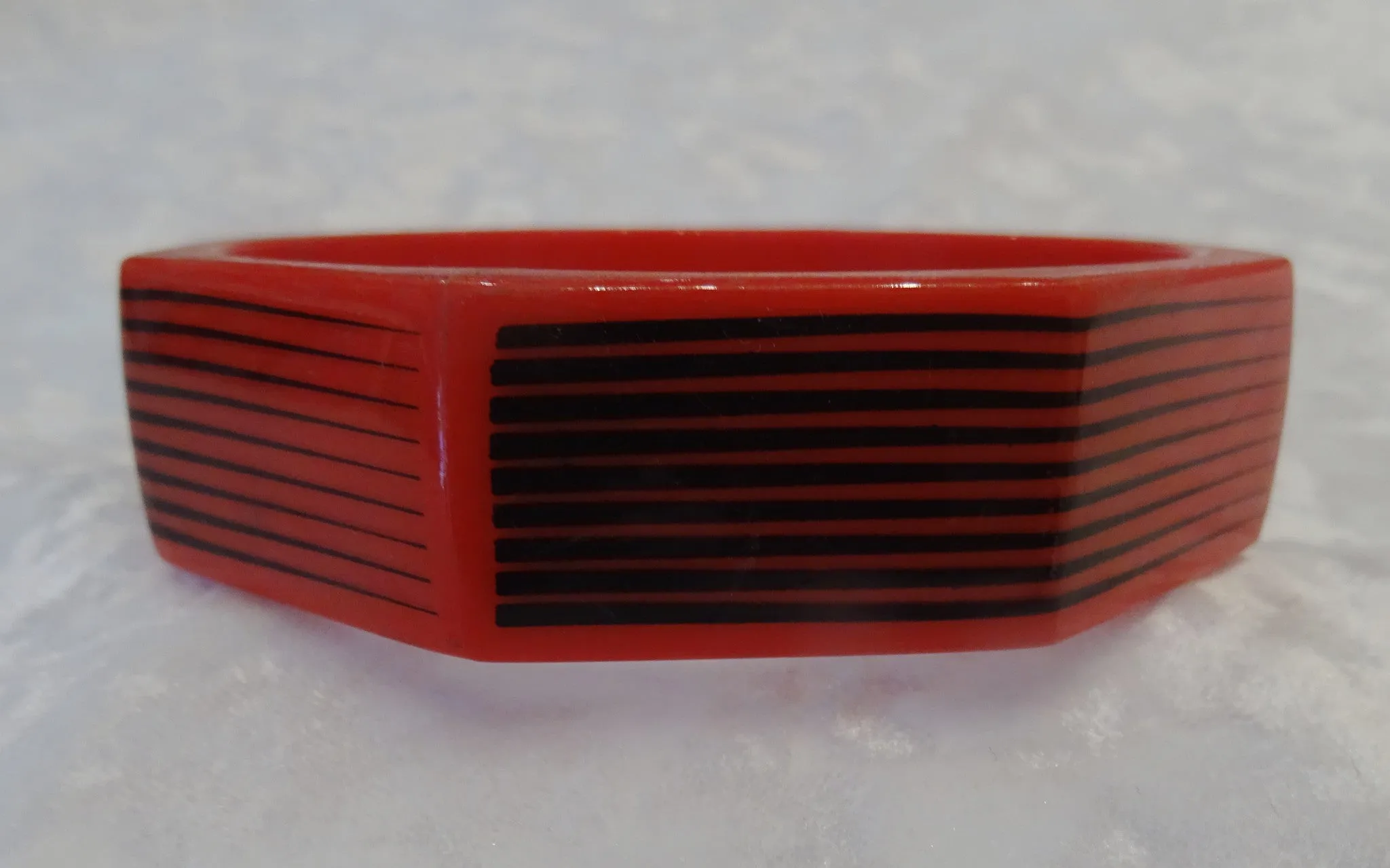 Octagon Stripe Bangle