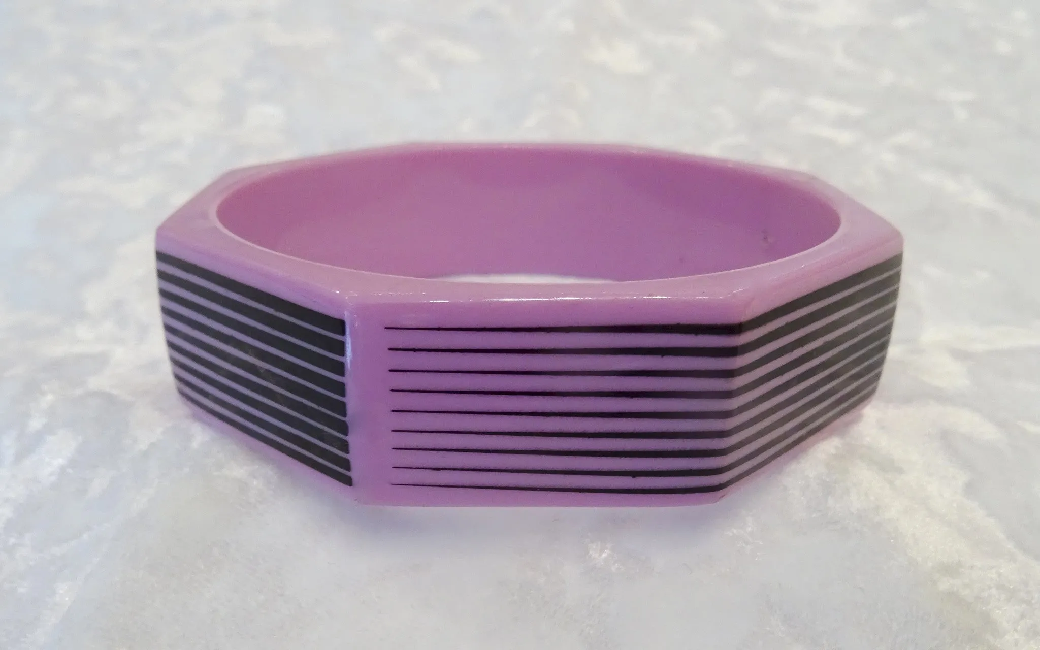 Octagon Stripe Bangle