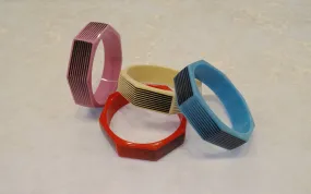 Octagon Stripe Bangle